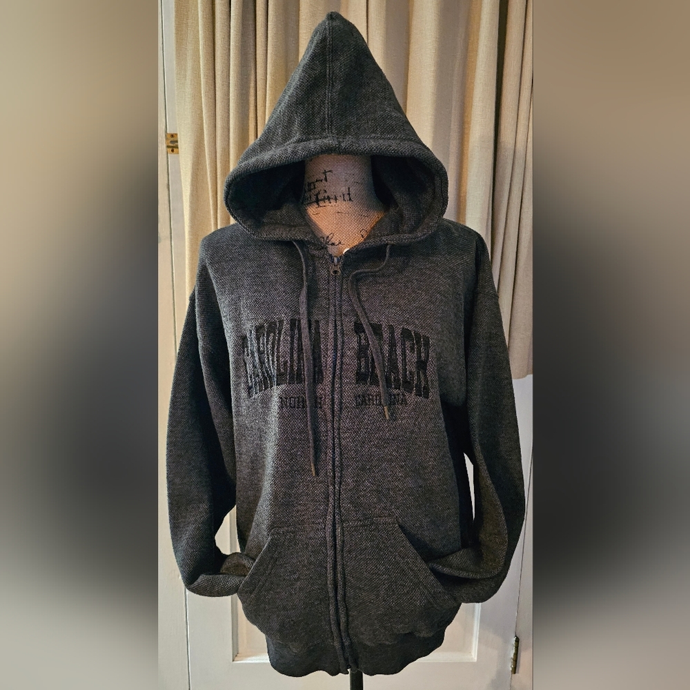 Carolina Beach, North Carolina Hooded Zip-Up Sweat Shirt